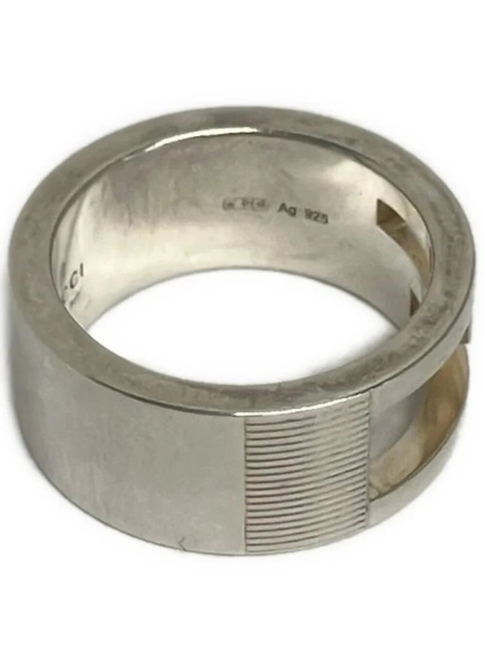GUCCI Square G - Silver Ring #5 - Picture 2 of 4